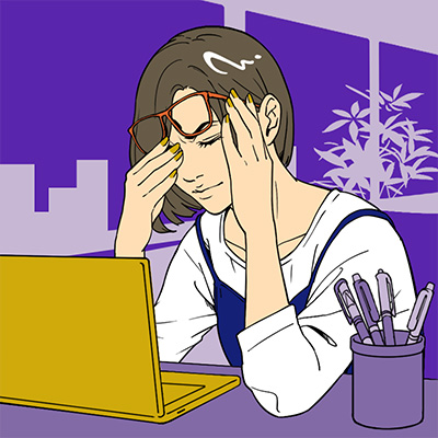 目の酷使