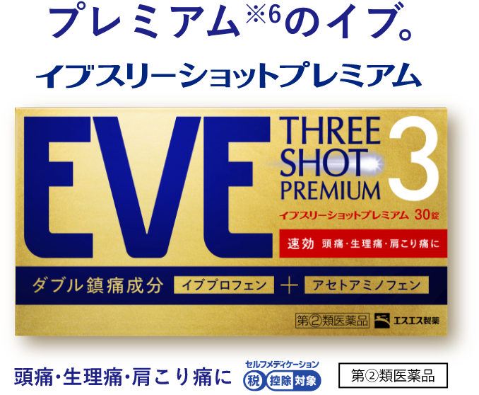 イブ史上、最高処方※6。イブスリーショットプレミアム